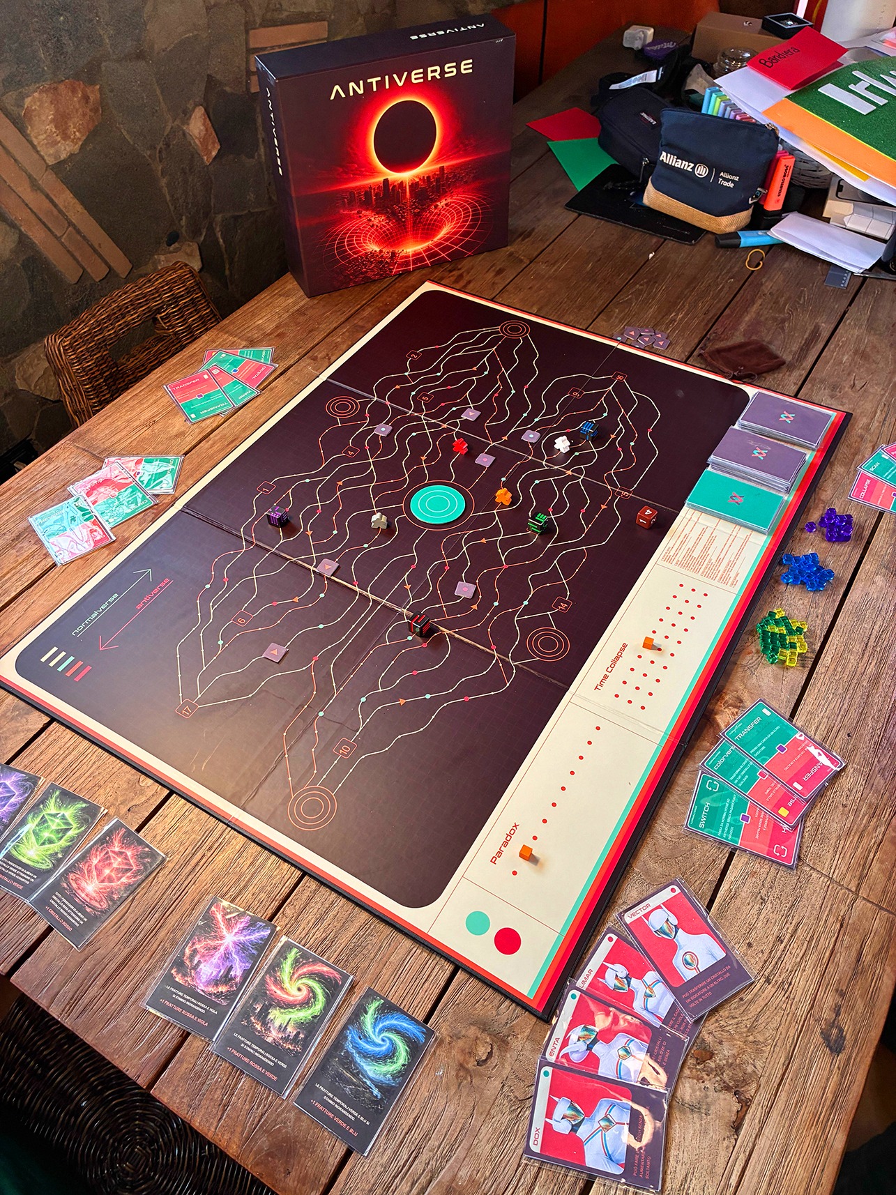 Antiverse prototype on the table